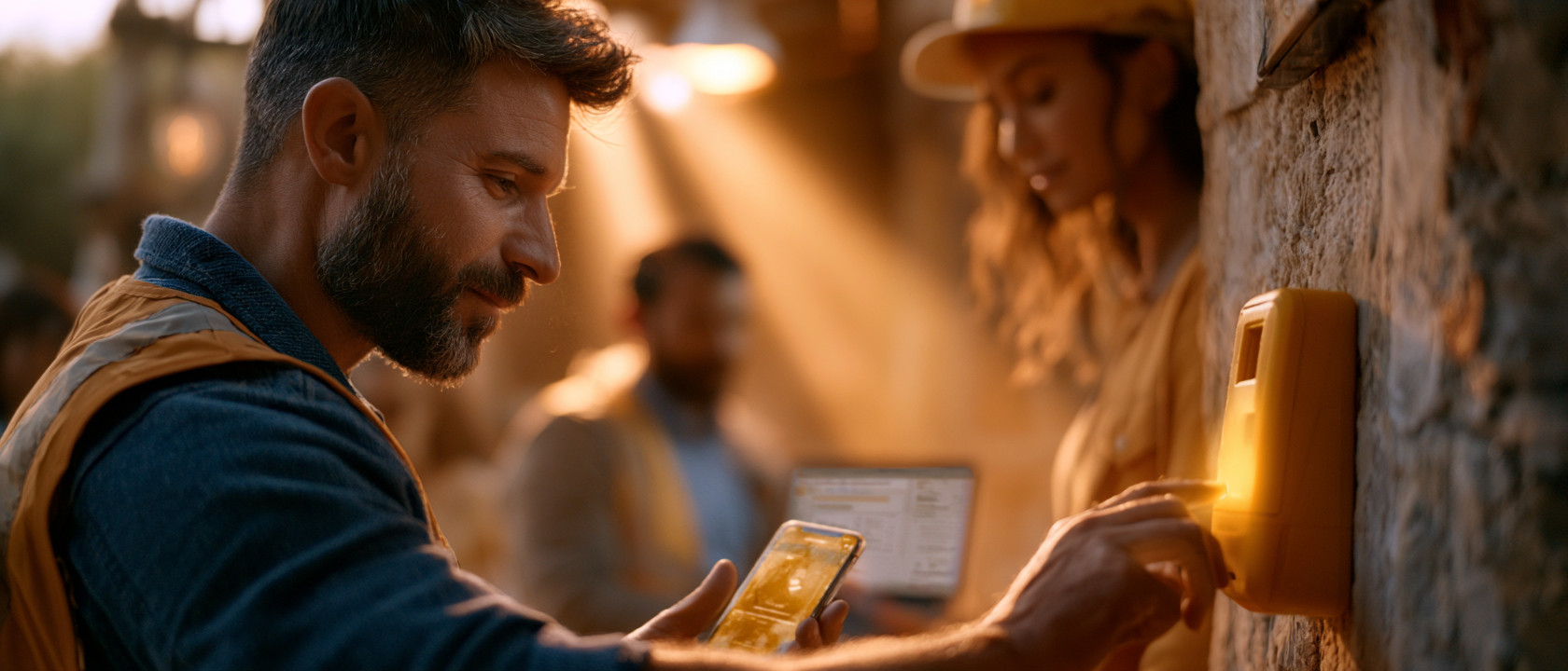 NIA Assiduidade — mobile e biometria em obra